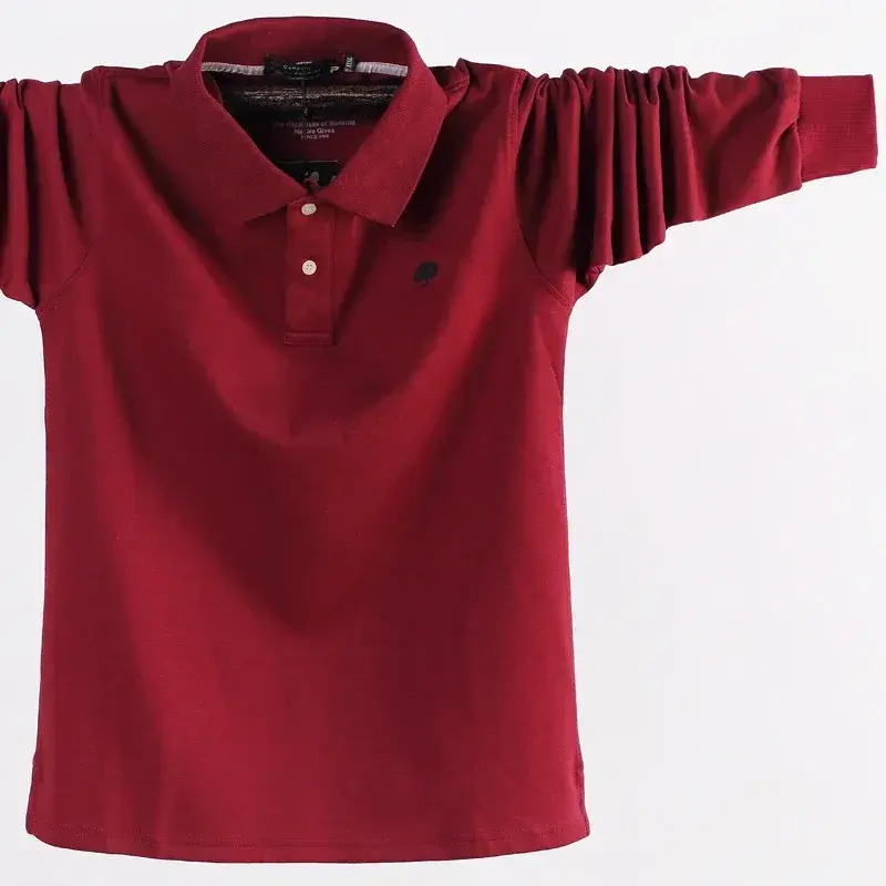 Thumbnail: Men Polo Shirt Men's Business Shirts Plus Size 6XL 7XL