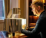 Jeweller working on piece of jewellery