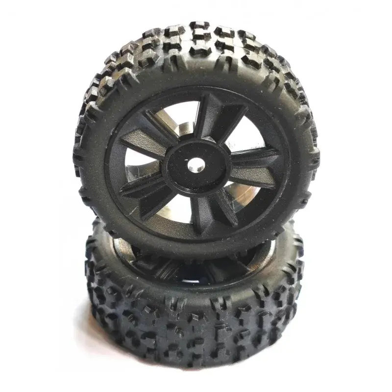 Thumbnail: Original On-Road Rubber Drift Wheels Rims /Tires/Tyres for MJX Hyper Go