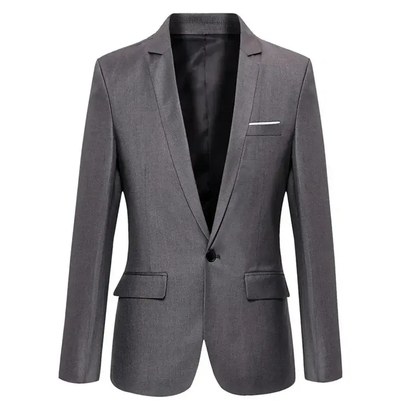 Thumbnail: Blue Men Blazers Work Office 2024 Men Tuxedos for Formal Occasions Pocket