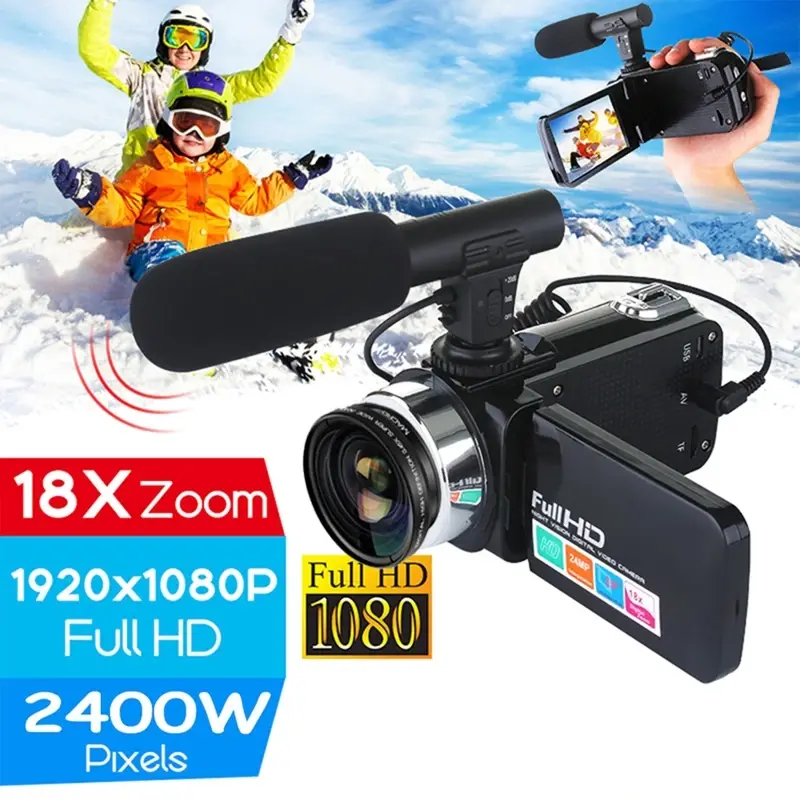 Thumbnail: Classic 24MP Camcorder Digital Video Camera 3 Inch LCD Screen 18x Digital Zoom