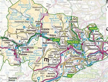 calderdale area map