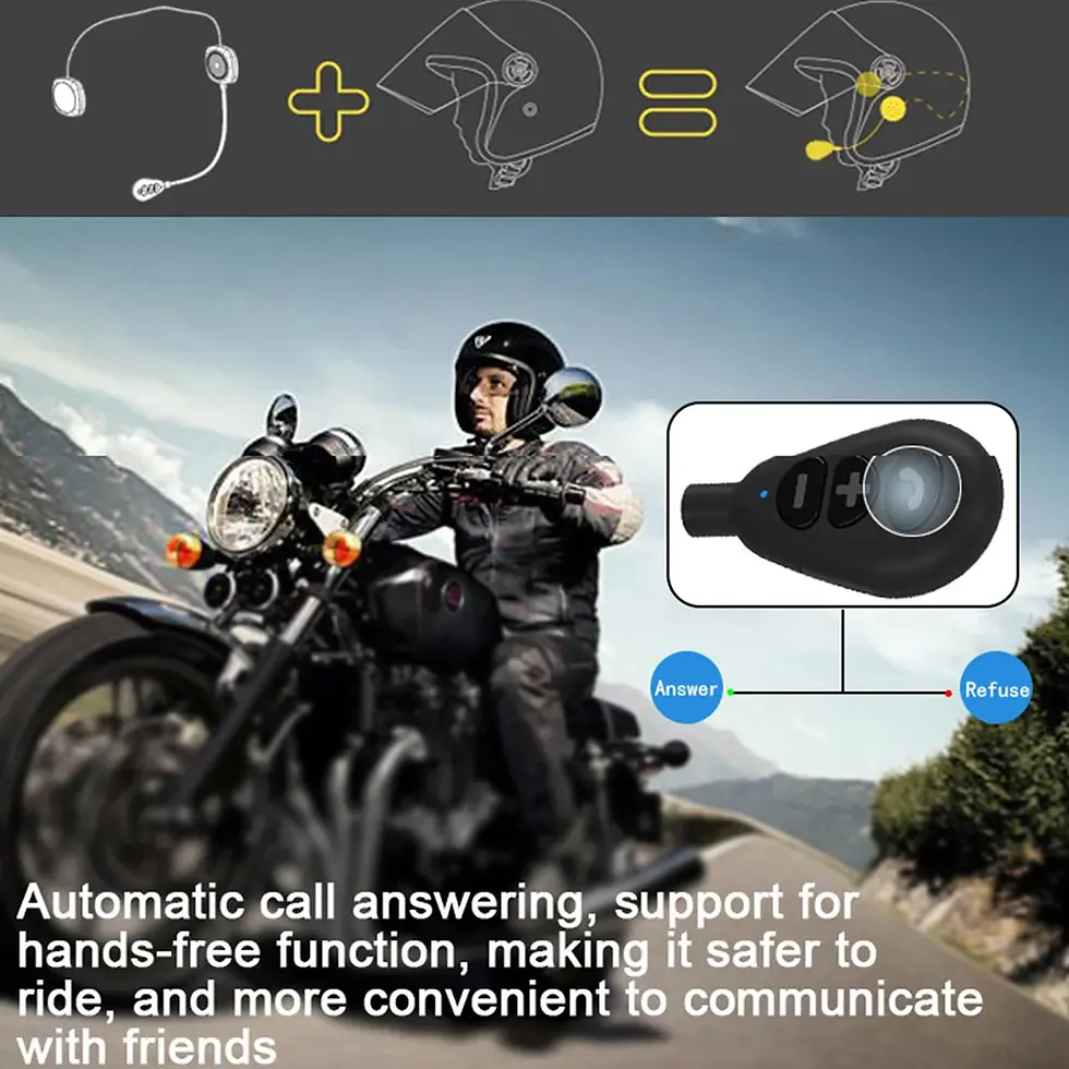 Thumbnail: VR Robot Moto Helmet Headset Microphone Motorcycle Earphones Bluetooth V5.0