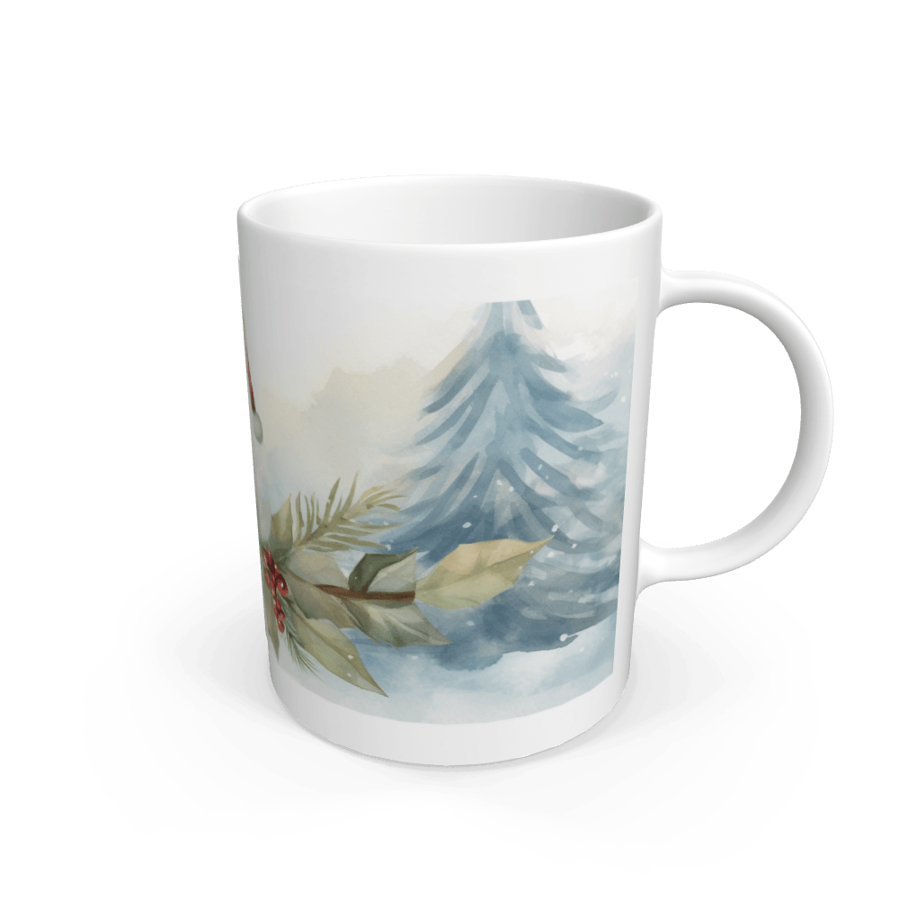 Sloth Foliage Christmas Mug