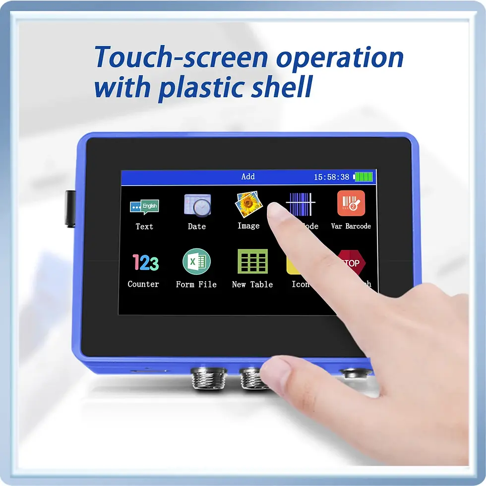 Thumbnail: DCODE 130PLUS Industrial Online Inkjet Printer 12.7/25.4mm Nozzle With Plastic