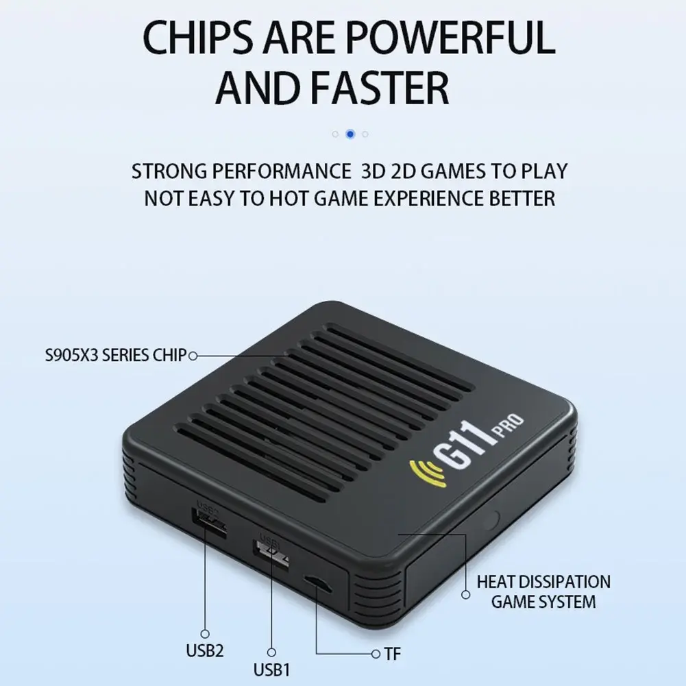 G11 Pro Retro Home Console Built in 10000+ Retro Games Plug and Play 4K