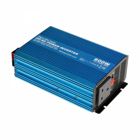600W 24V pure sine wave power inverter 230V AC output (UK socket), with powerful