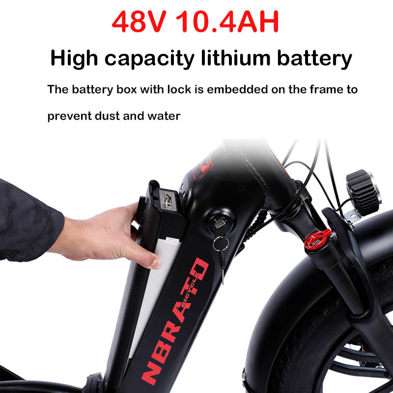 Thumbnail: Aluminium Alloy Frame 500W 48V Lithium Battery Ebike Adult 20*4.0