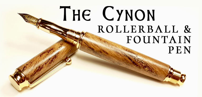 Handturned Cynon pens by Pittswood Pens