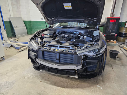 Maserati bumper refurbished and fitted.