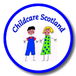 childcare scotland logo blue circle