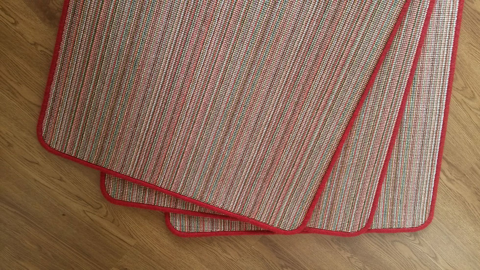 larger stripe mats red border