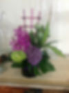 CONTEMPORARY GIFT VASE Orchids, Anthirium and mixed blooms