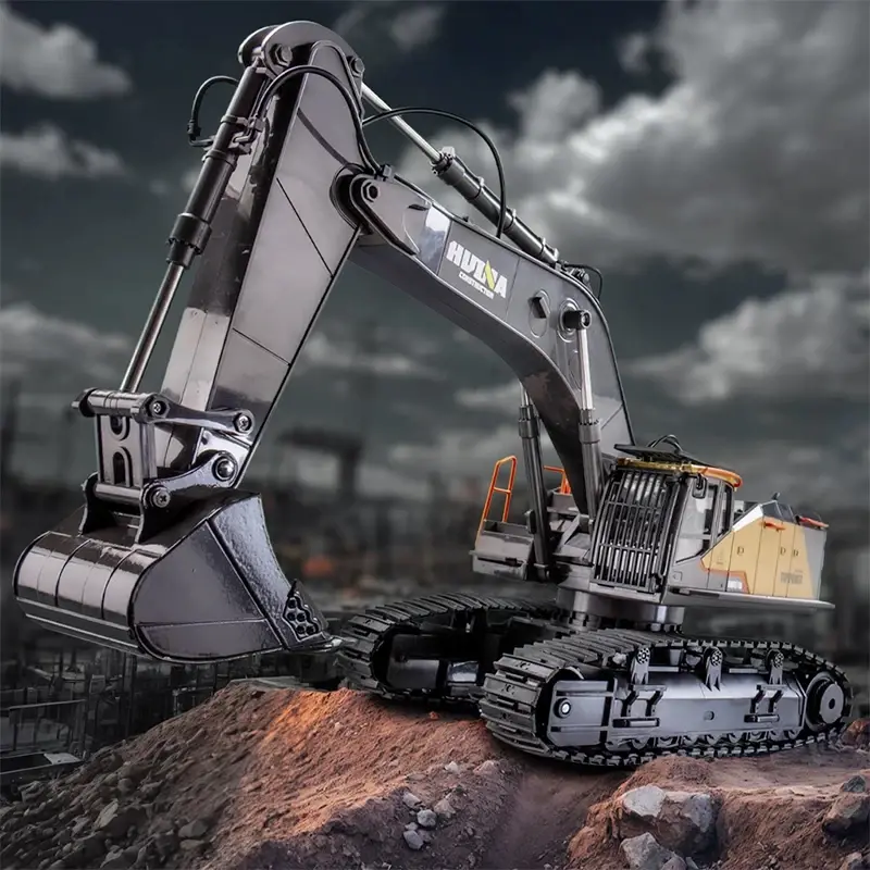 Thumbnail: Huina1592 Super Large Alloy Excavator 28 Channel Remote Control Electric