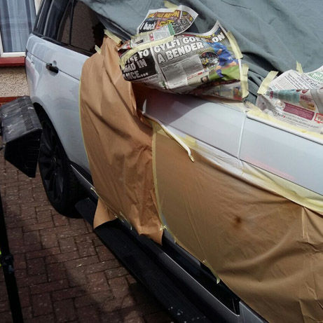 Range Rover side damage repair