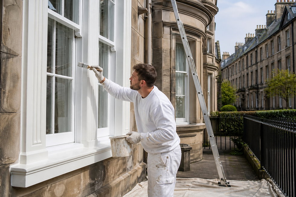 Exterior House Painting in Edinburgh: Best Time to Paint, Surface Preparation and How to Get a Longer-Lasting Finish