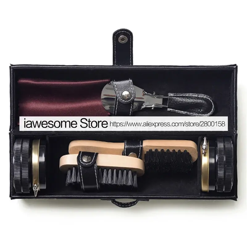 Thumbnail: New Professional Shoes Care Kit Portable for Leather Shoes Boots Sneaker