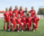 Team of female footballers