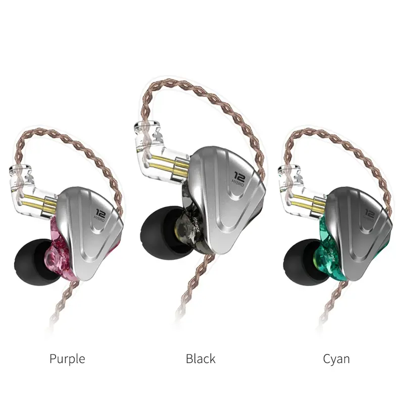 Thumbnail: KZ ZSX Terminator 5BA+1DD 12 Unit Hybrid In-Ear Earphones HIFI