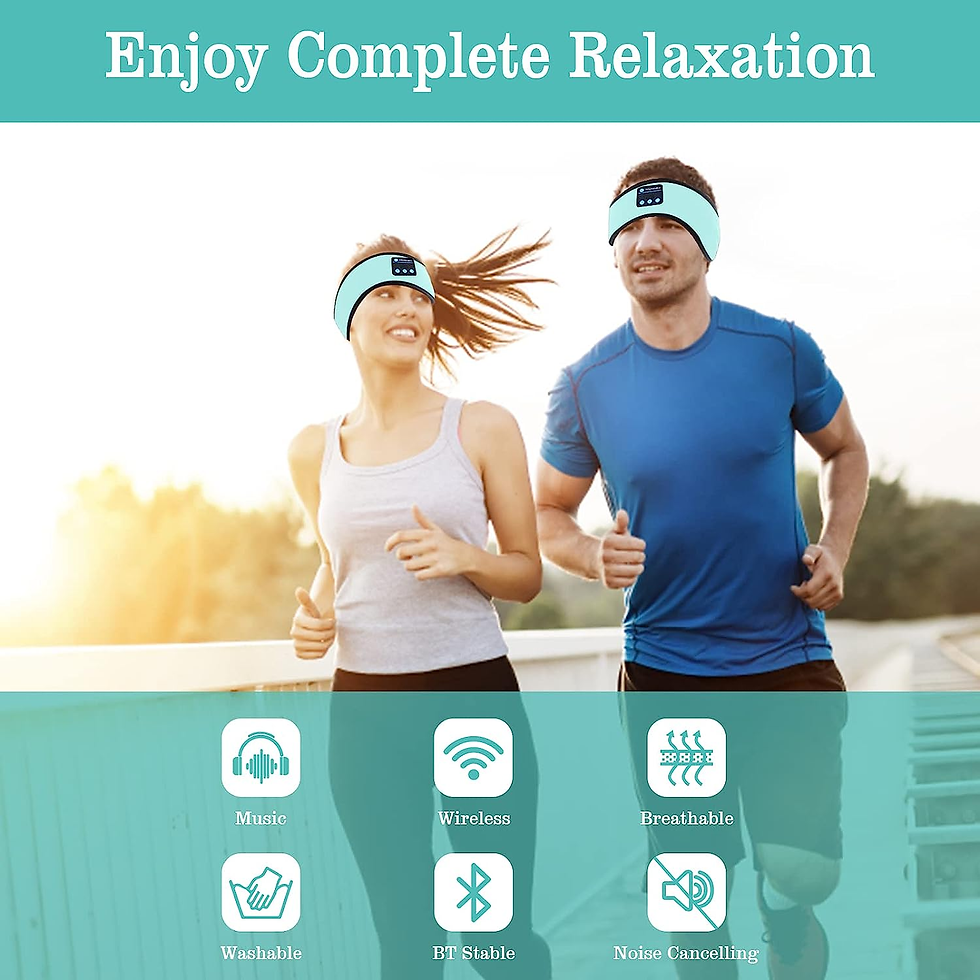Thumbnail: Sleep Headphones Headband, Wireless Music Sports Headband Headphones with Ultra-