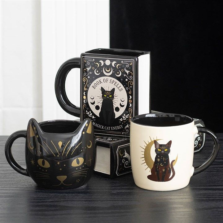 Thumbnail: Magick Black Cat Face Mug
