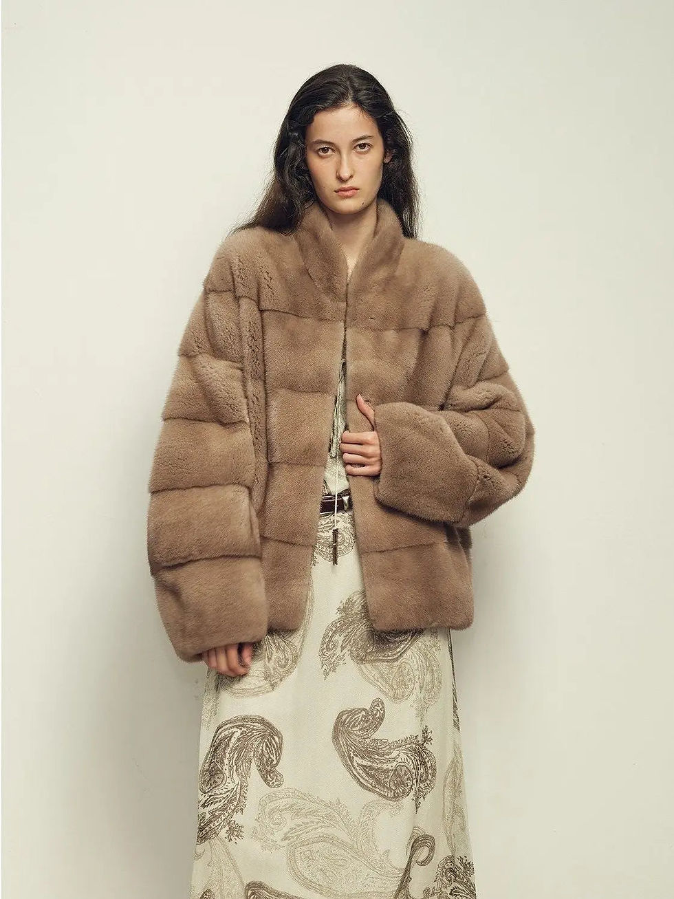 Thumbnail: Fireladyfur Women's Purple Label Mink Coat | Horizontal Spine Tailoring