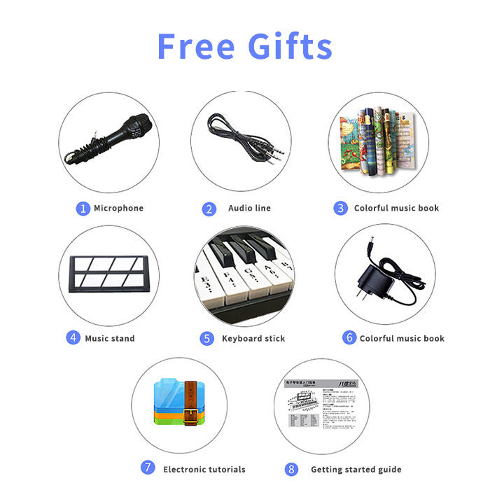 Thumbnail: 61 Touch Response Keys Electric Keyboard, Oriental Keyboard, Elect