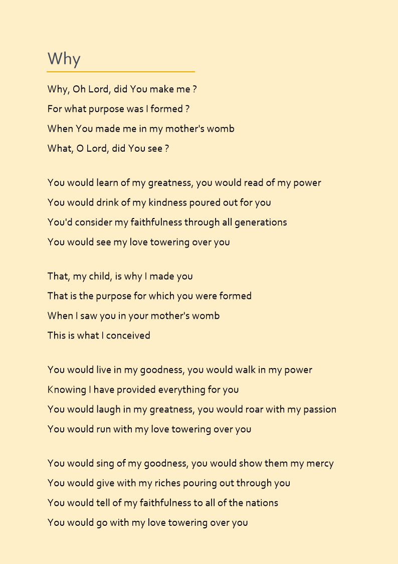 Why - Lyrics