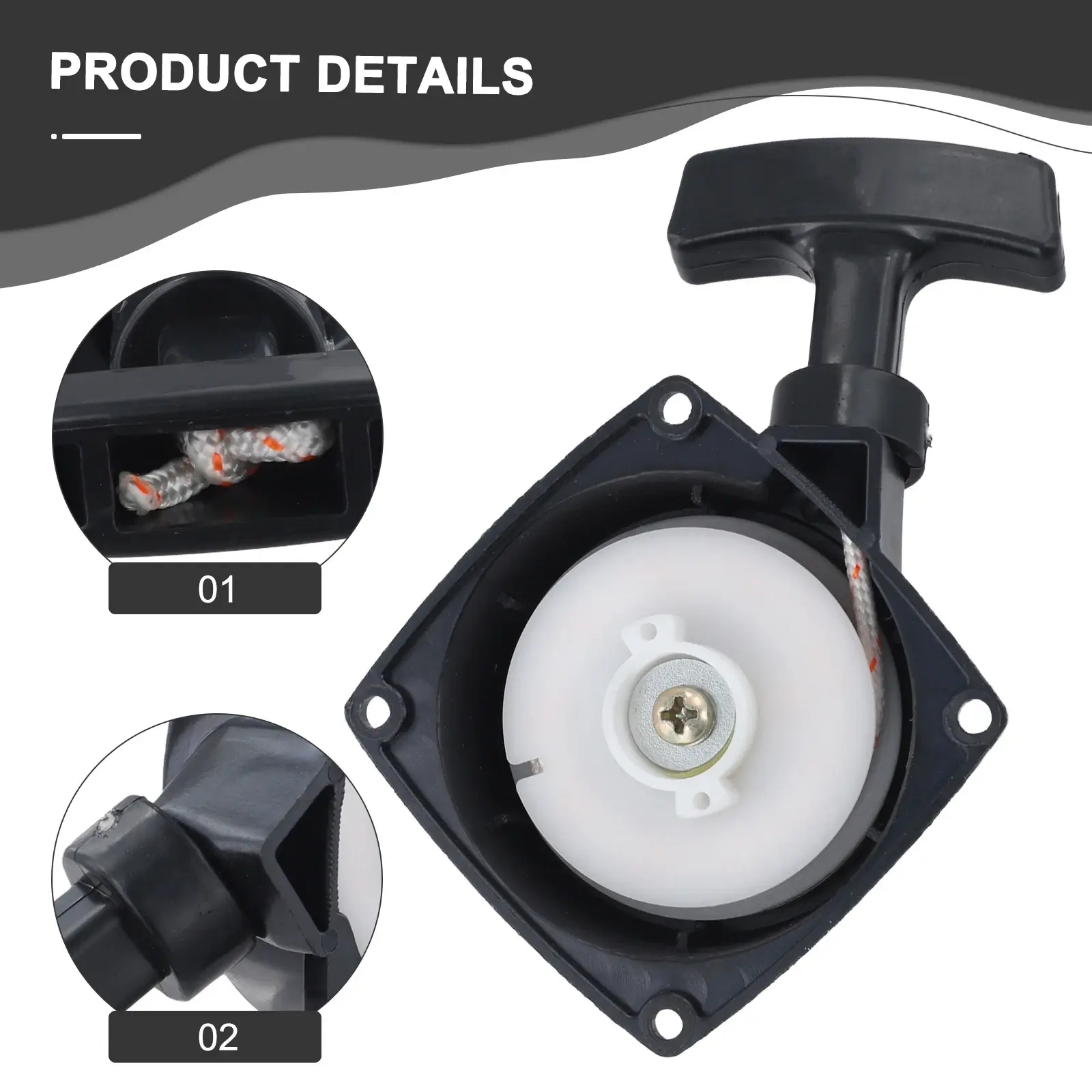 For Echo SRM2400 ES210 Compatible Recoil Starter Pull Plate 17720042033