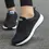 Thumbnail: Women Casual Shoes Breathable Mesh Vulcanized Shoes Woman White Sneakers