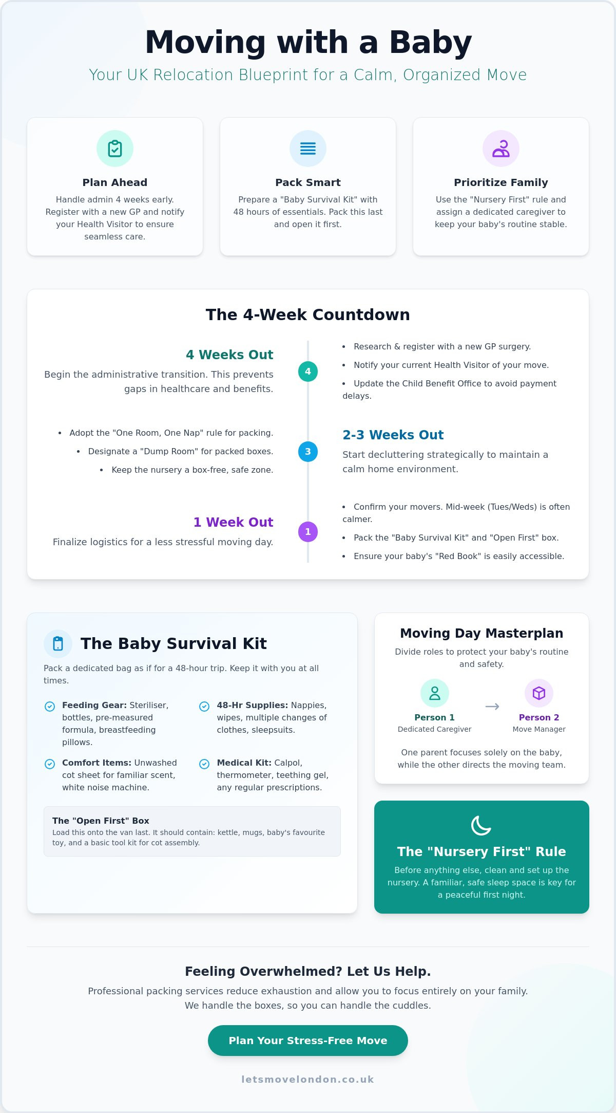 Moving house with a baby tips uk
