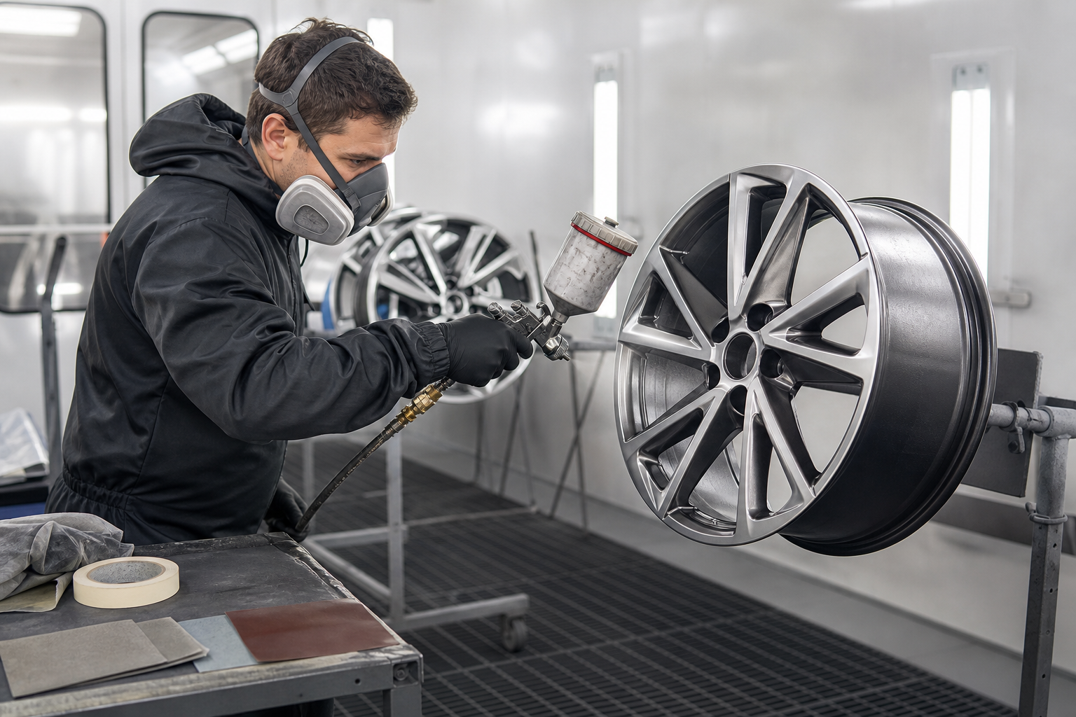 Wheel painting & refinishing
