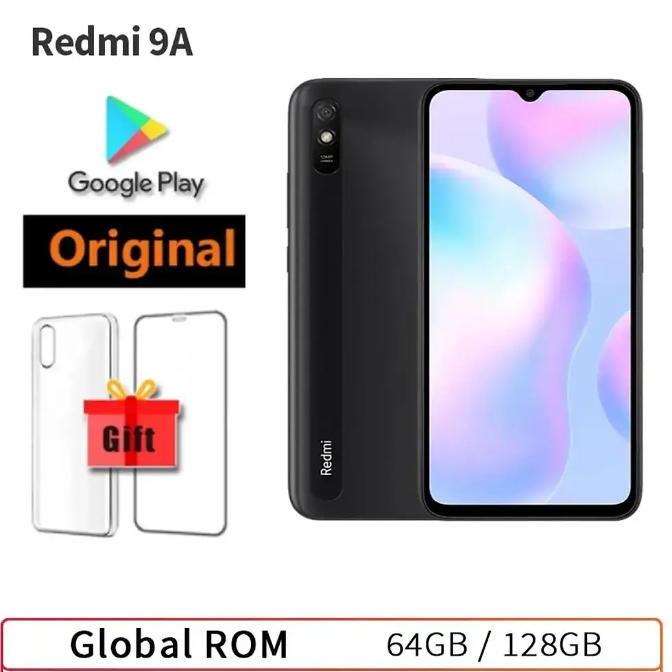 Thumbnail: Smartphone Xiaomi Redmi 9A Global Rom 64gb/128gb 5000mAh 6.53 Inch Cellphone