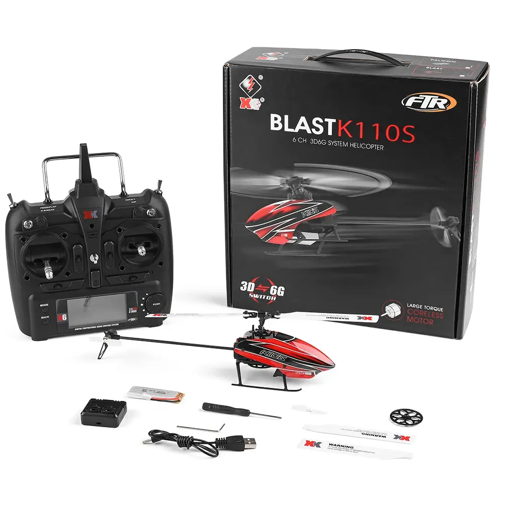 Original XK K110 Updated WLtoys XK K110S 2.4G 6CH 3D 6G System Brushless