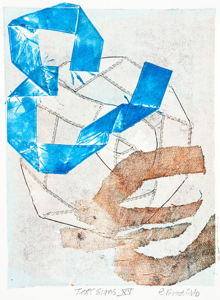 'Text Signs XV', monoprint, 23 x 17 cms, £55 unframed.