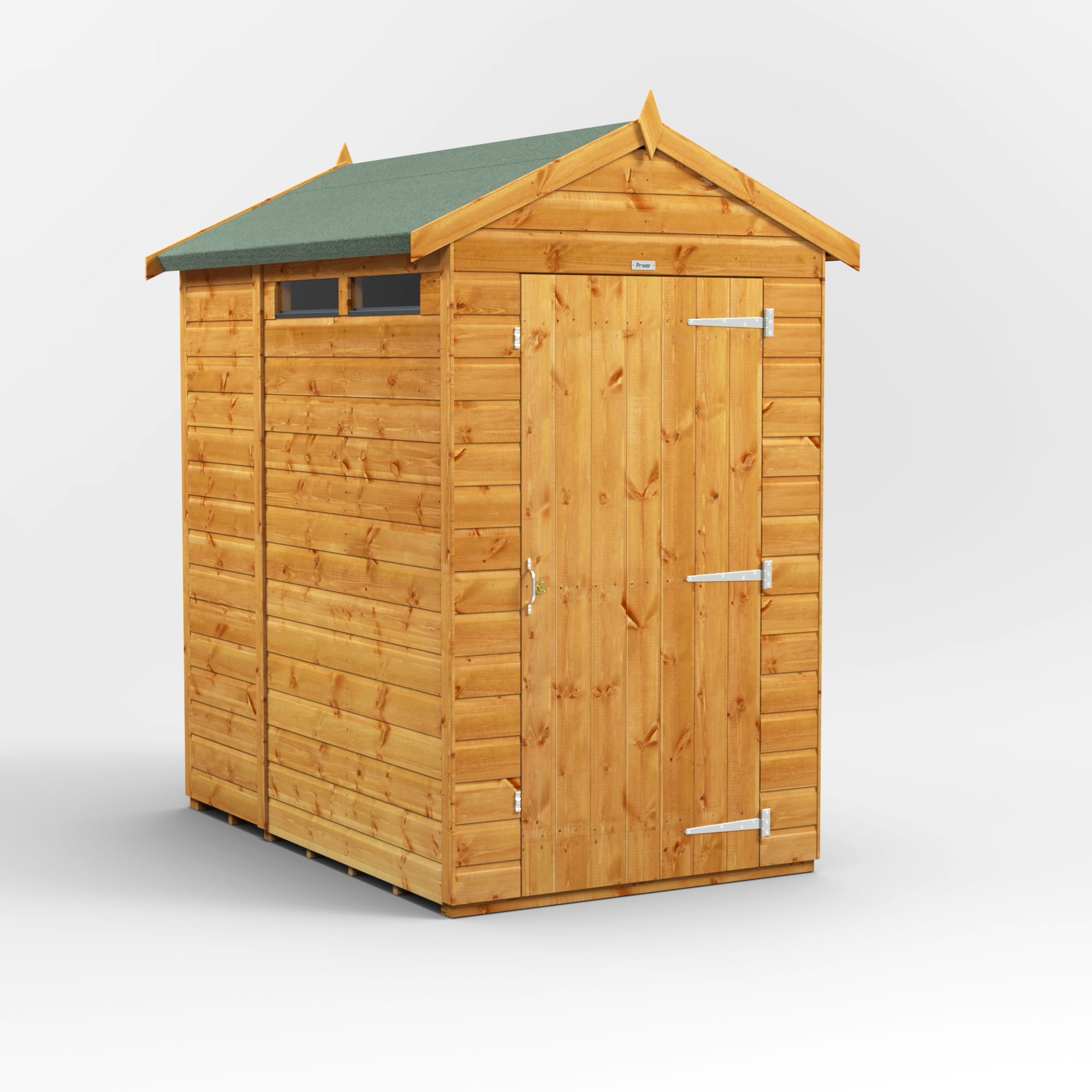 6x4 Power Apex Security Shed