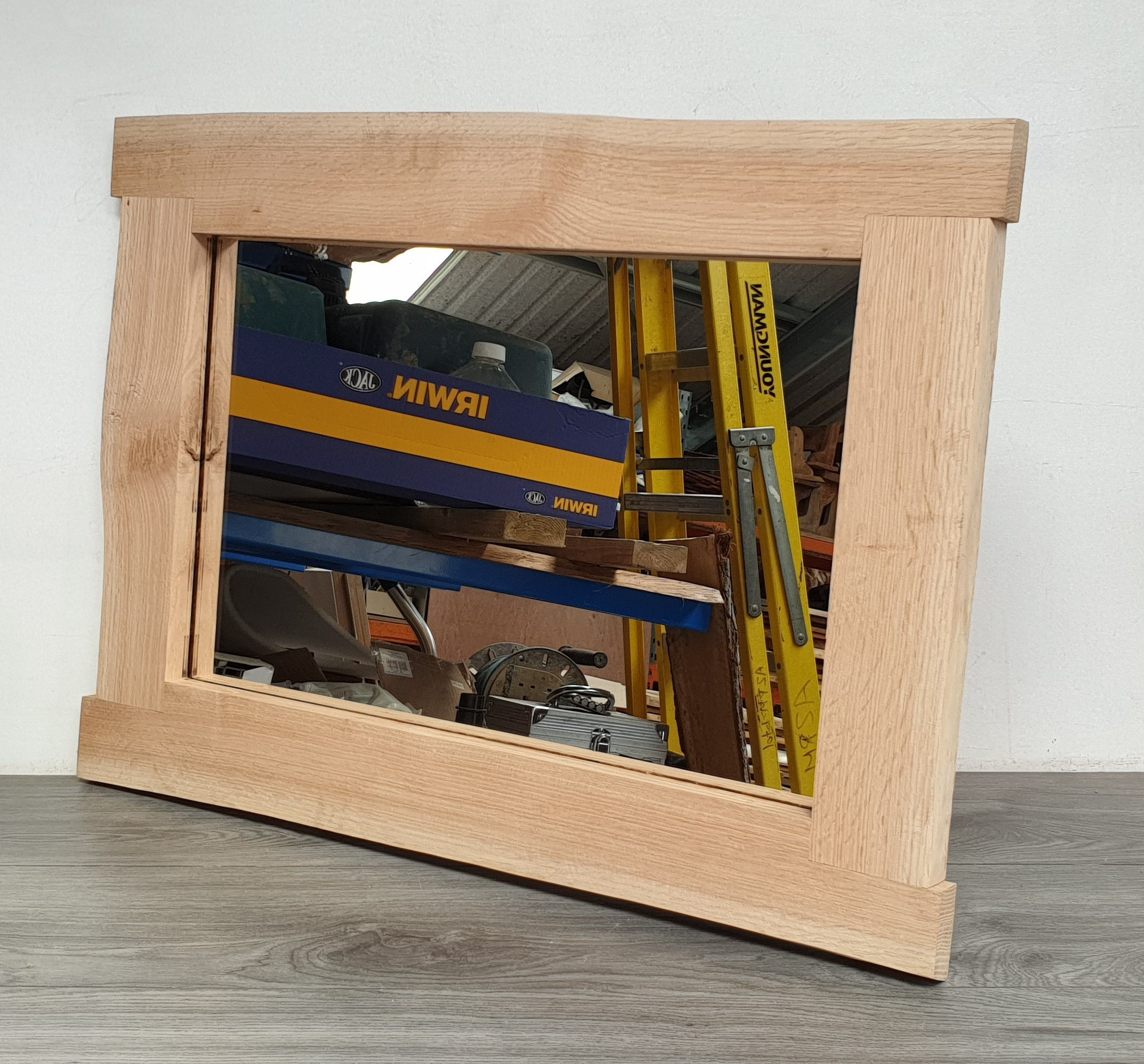 Oak Planked Thick Framed Mirror