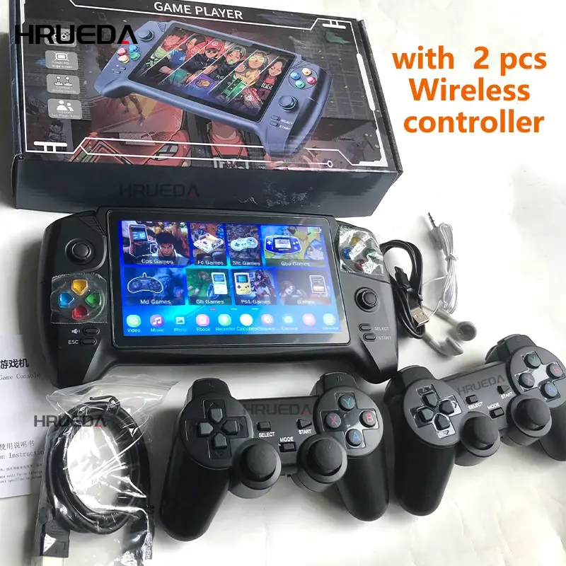 Thumbnail: Portable Retro Video Game Classic Console Player 16Gb 7 Inch Game Screen Display