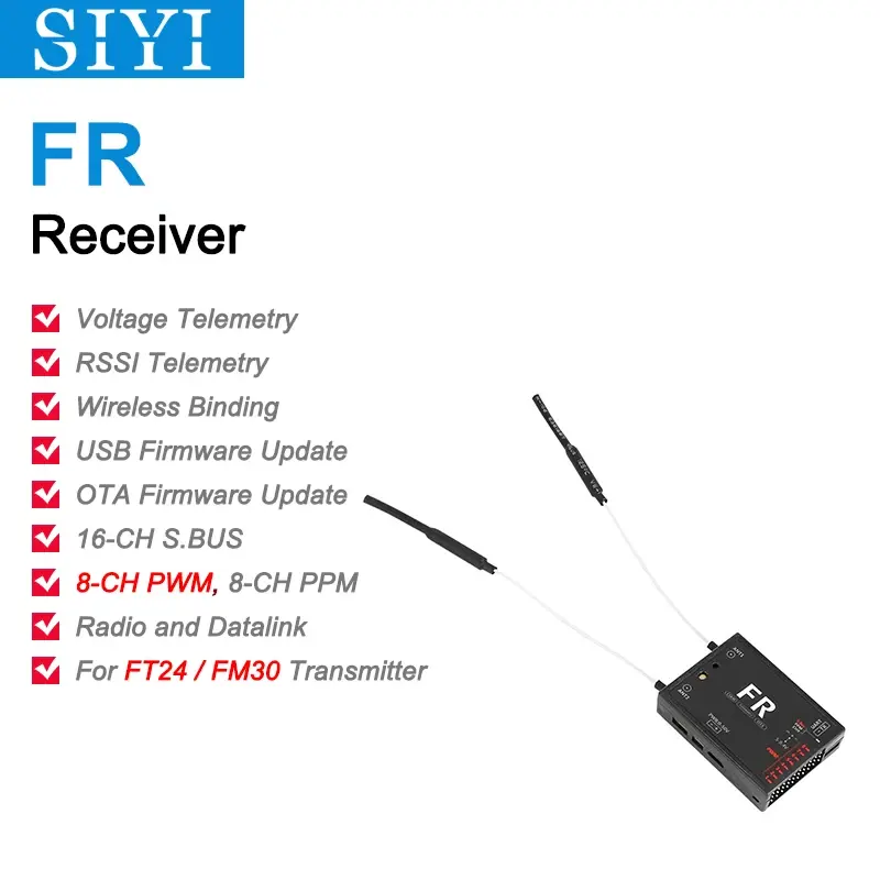 Thumbnail: SIYI FM30 2.4G 30KM Radio Module Long Range Datalink Telemetry Bluetooth With