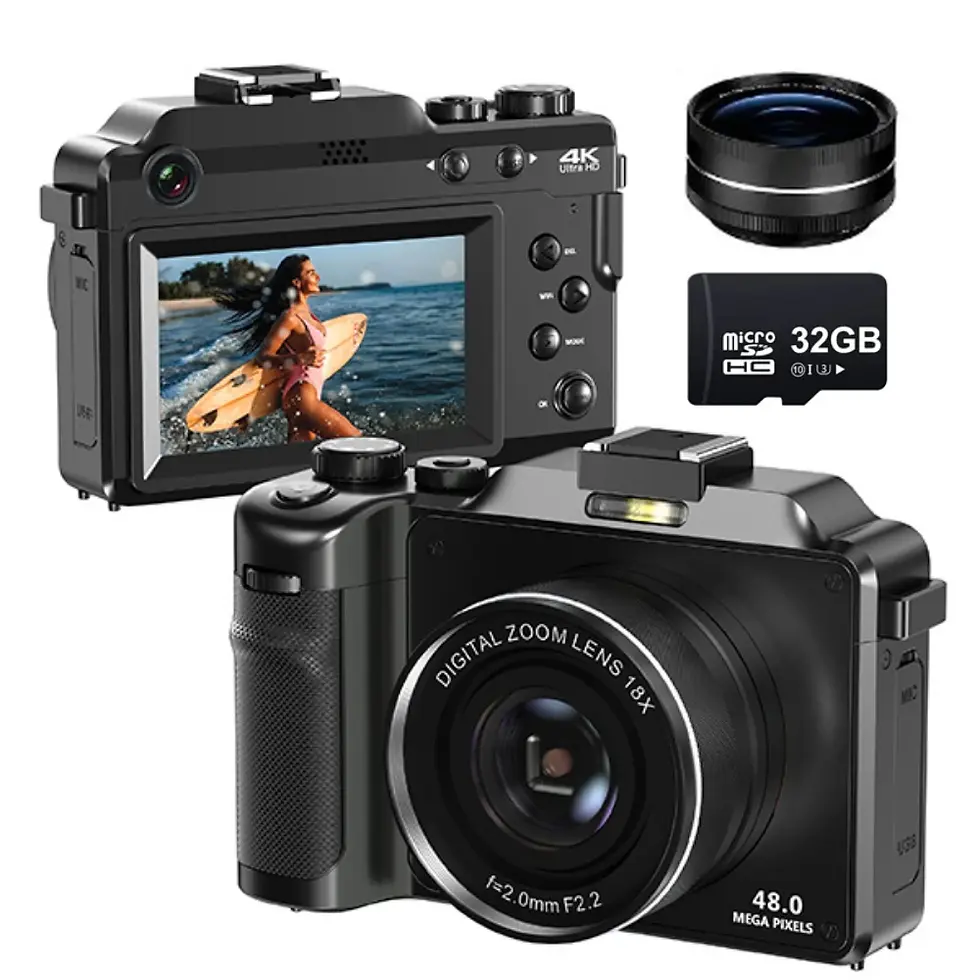 Thumbnail: 48MP Digital Photography Camera 4K HD 18X Zoom Autofocus WiFi Camcorder YouTube