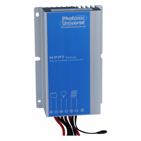 Waterproof 20A 12V/24V MPPT solar charge controller with Bluetooth connectivity