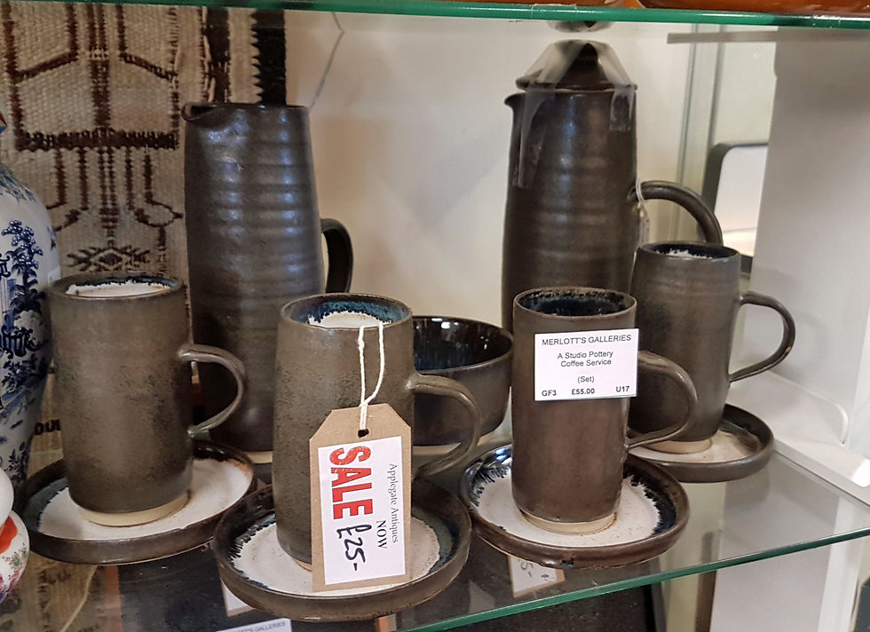 2£5. studio pottery coffee service