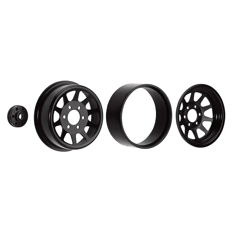 Thumbnail: INJORA 116g/Pcs Metal Alloy 1.9 Beadlock Wheel Rims for 1:10 RC Crawler