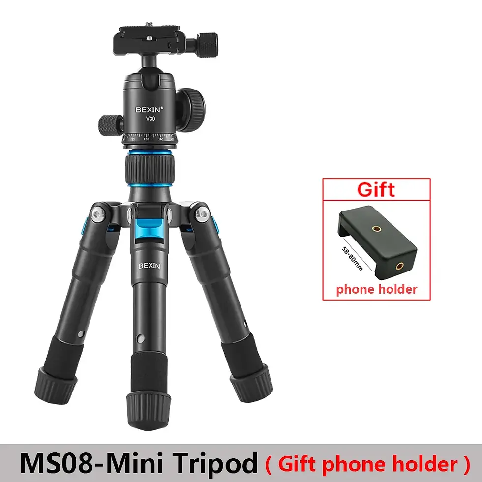Thumbnail: BEXIN MS08 Tripod Legs Portable Tripode Travel Camera Smartphone Holder Phone