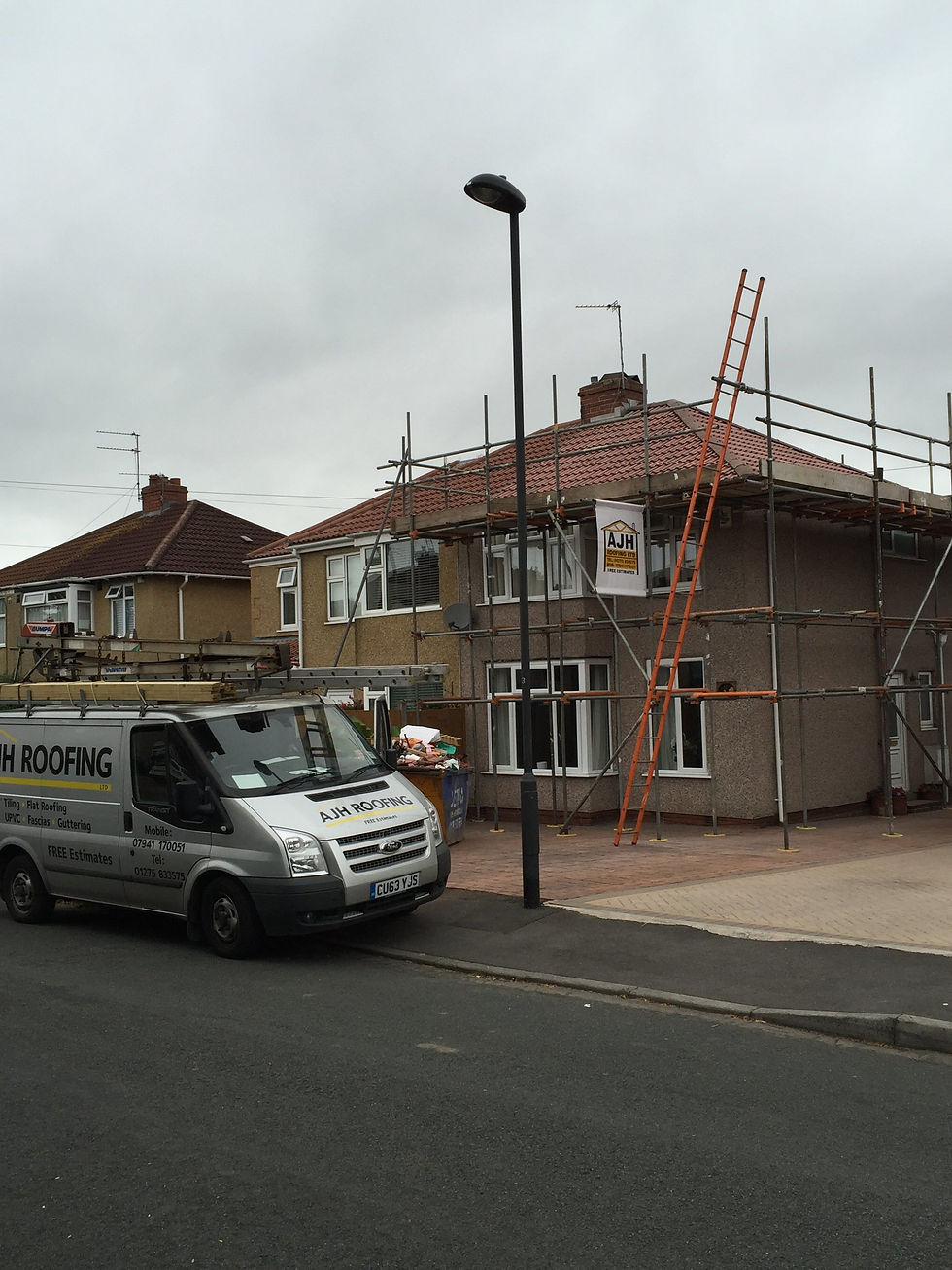 roofing company vehicle