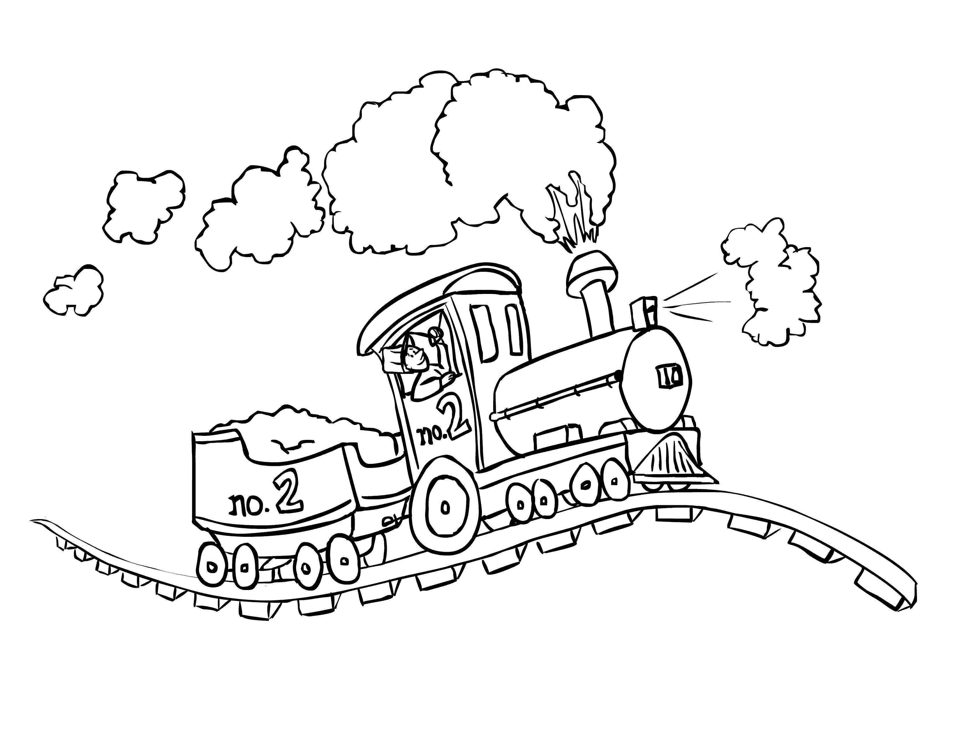 Coloring-Pages-Trains
