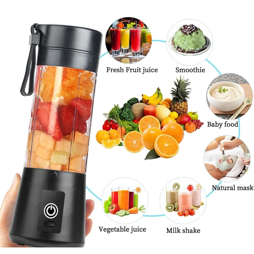 Thumbnail: Battery Powered Blender, Black