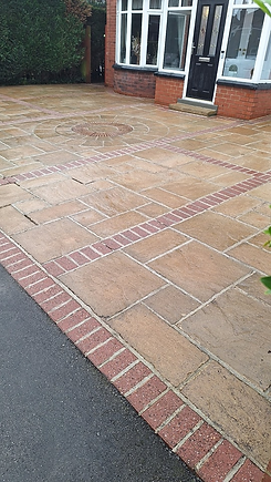 Driveway that has been cleaned
