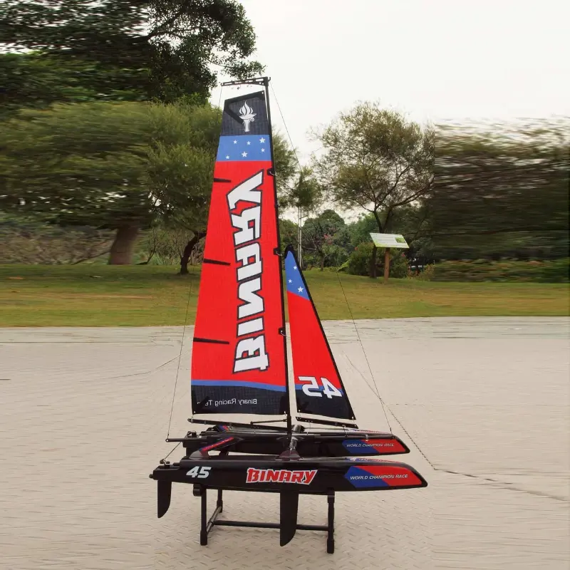 Thumbnail: RC Catamaran Sailing Model Remote Control Ship Model Finished Wind Boat