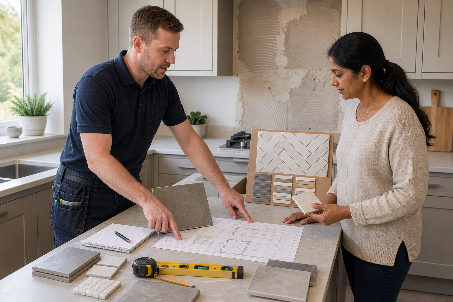 Kitchen tiling